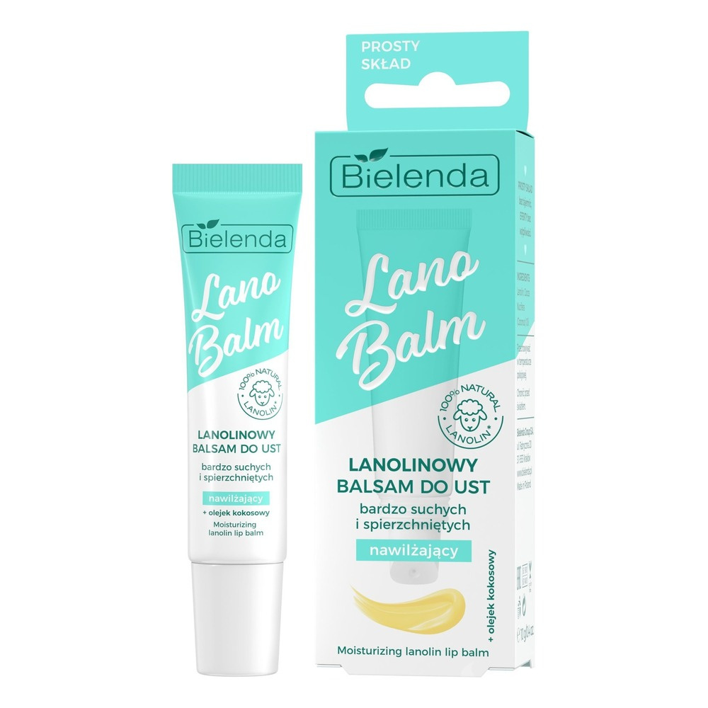 Bielenda Lano Balm Lanolinowy Nawilżający Balsam do Ust 10ml