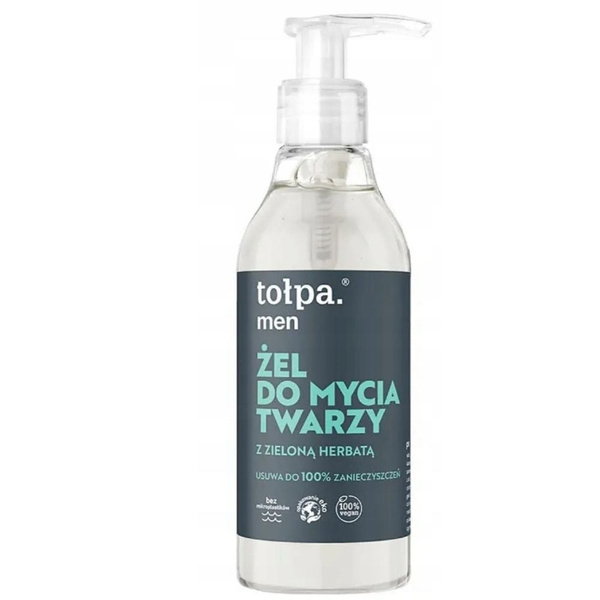 Tolpa Men Żel do Mycia Twarzy z Zieloną Herbatą Delikatny 195ml