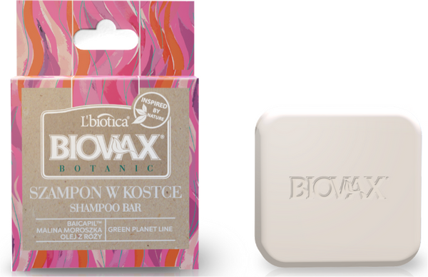 Biovax Botanic Cube Shampoo Cloudberry Raspberry and Rose Oil 82g