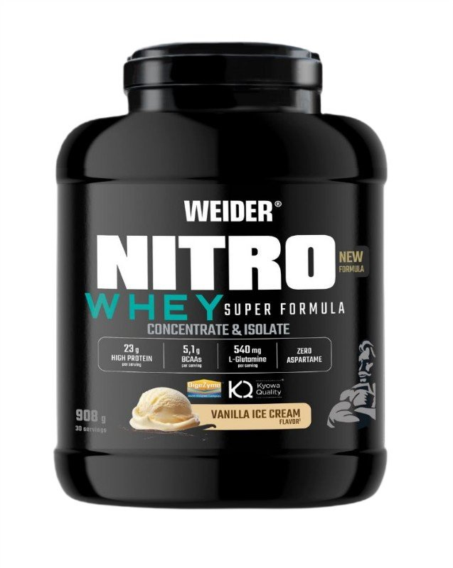 Weider Nitro Whey Super Formula, Vanilla Ice Cream - 908g