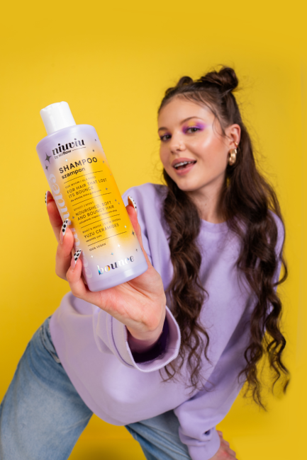 Niuviu Bounce Shampoo for Curly Hair Gentle Cleansing and Curl Enhancement 300ml