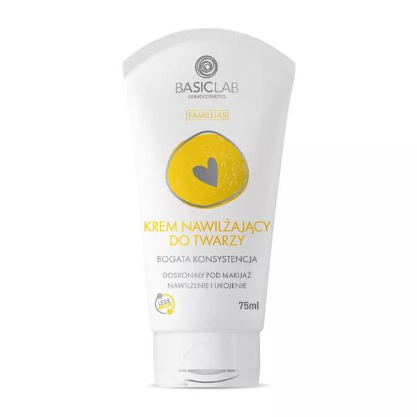 BasicLab Famillias Rich Texture Moisturizing Face Cream for Dry & Sensitive Skin - 75ml