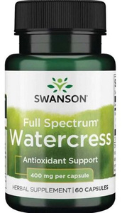 Swanson Full Spectrum Watercress 400mg 60 Capsules