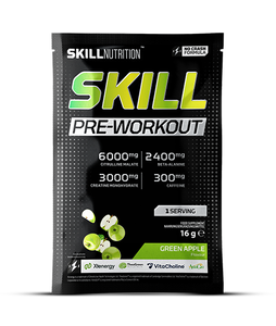 Skill Nutrition Skill Pre-Workout Green Apple for Energy and Focus 16g