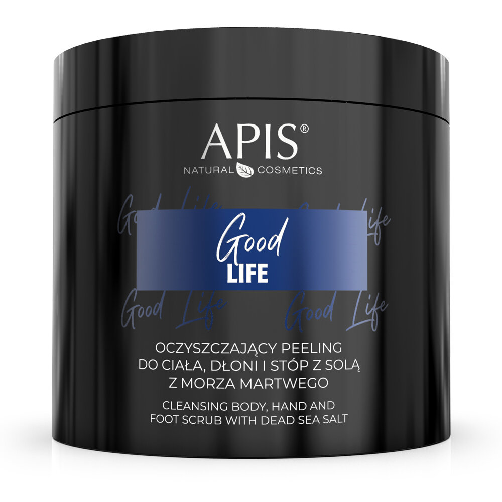 Apis Good Life Oczyszczający Peeling do Ciała Dłoni i Stóp z Solą z Morza Martwego 700g