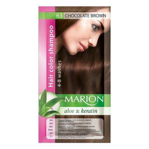 Marion - Szampon koloryzujący 4-8 myć nr 63 Chocolate Brown 40ml