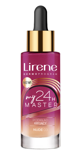 Lirene My 24H Master Covering Foundation Podkład Kryjący Nr 03 Nude 30ml