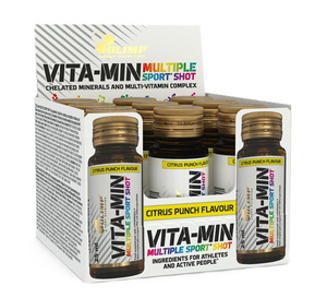 Olimp Nutrition Vita-Min Multiple Sport Shot Citrus Punch Flavour for Athletes 9 x 25 ml