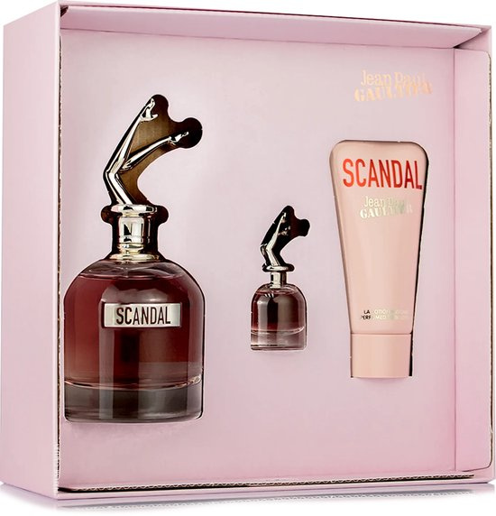 Jean Paul Gaultier Scandal Woda Perfumowana 80ml EDP Balsam do Ciała 75ml Woda Perfumowana 6ml EDP Zestaw dla Kobiet 1 Sztuka