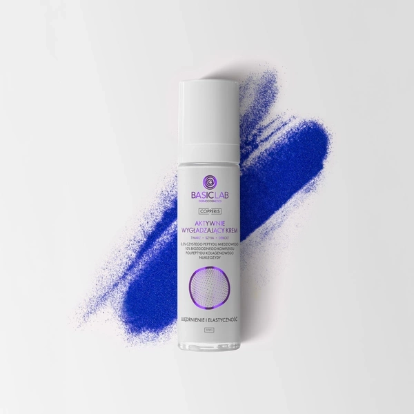 BasicLab Copperis Active Smoothing Face Cream For Face Neck Decollete 50ml