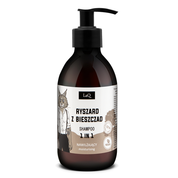 LaQ Ryszard z Bieszczad Vegan Moisturizing Shampoo for Men 1in1 300ml