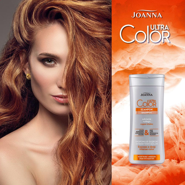 Joanna Ultra Color Szampon do Włosów w Odcieniach Rudego 200ml