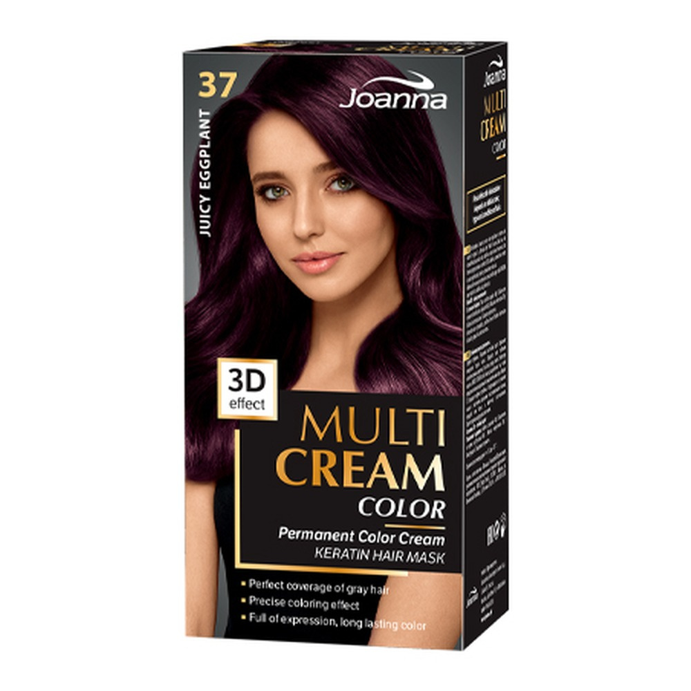 Joanna Multi Cream Color 3D Effect Hair Dye No. 37 Juicy Eggplant 1 Piece