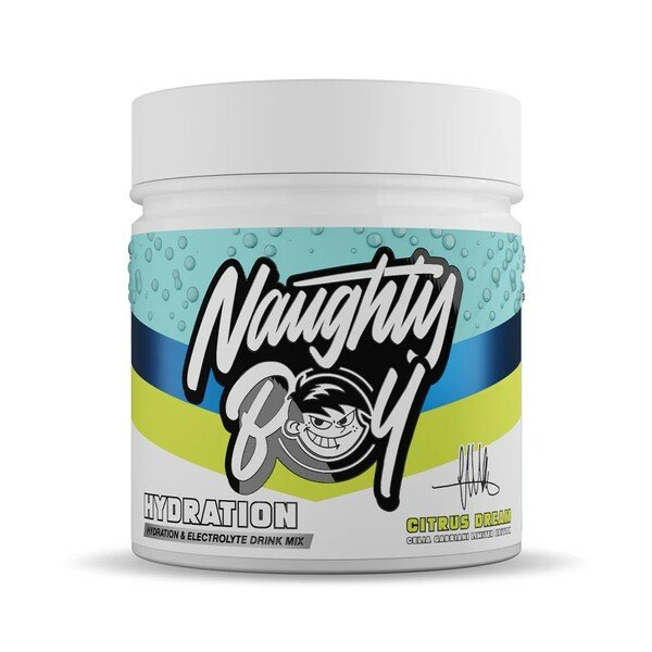 Naughty Boy Hydration Citrus Dream Electrolyte Drink Powder For Hydration and Performance 255g