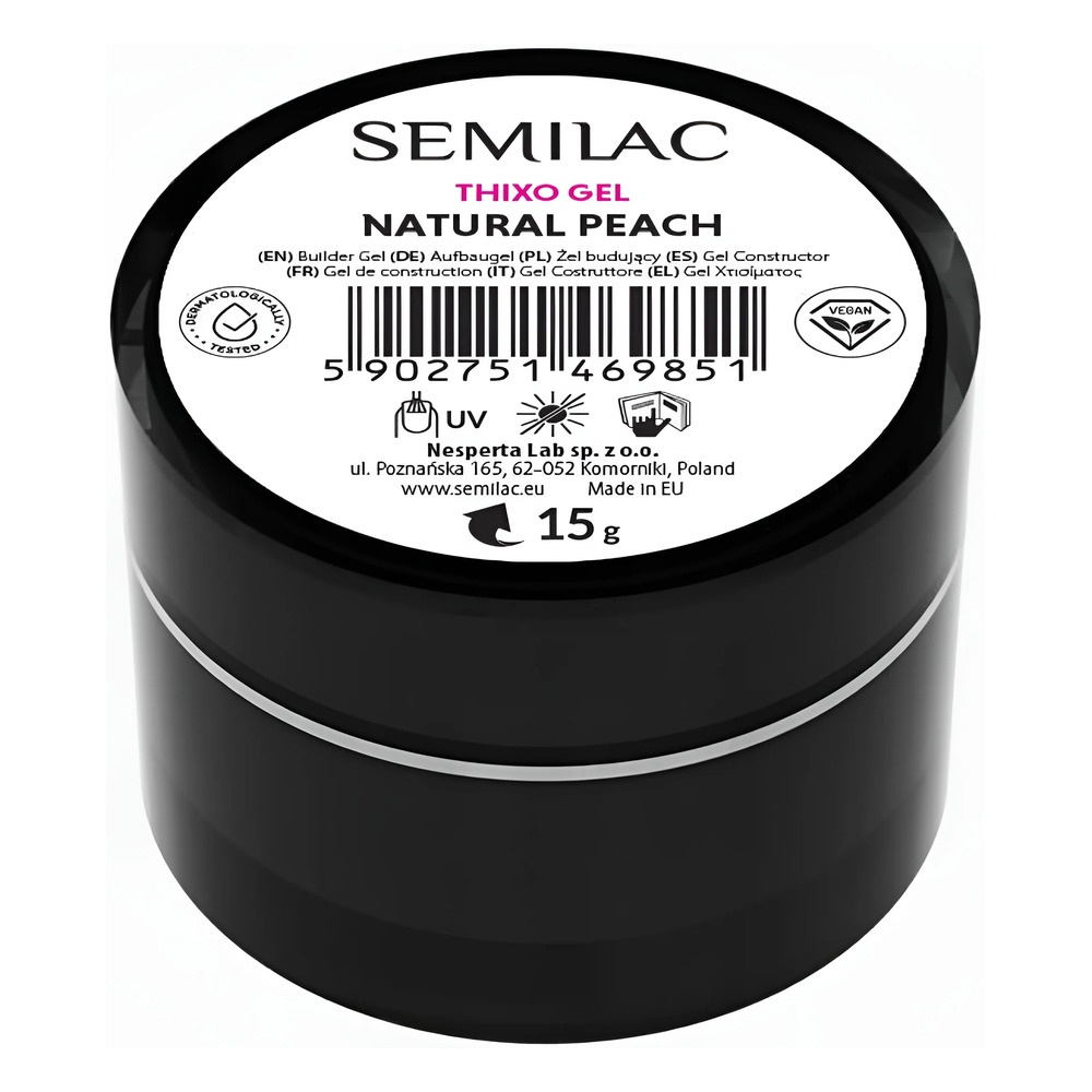 Semilac Thixo Builder Gel - Natural Peach 15g