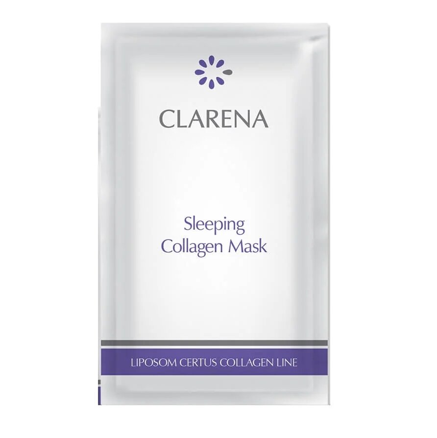 Clarena Liposom Certus Collagen Line Energetyzująca Kolagenowa Maska na Noc 1 Sztuka