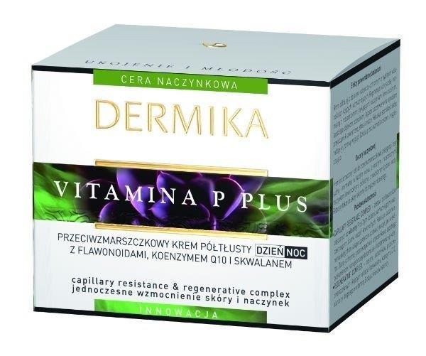 Dermika Vitamina P Plus Przeciwzmarszczkowy Krem Półtłusty Dzień/Noc 50 ml