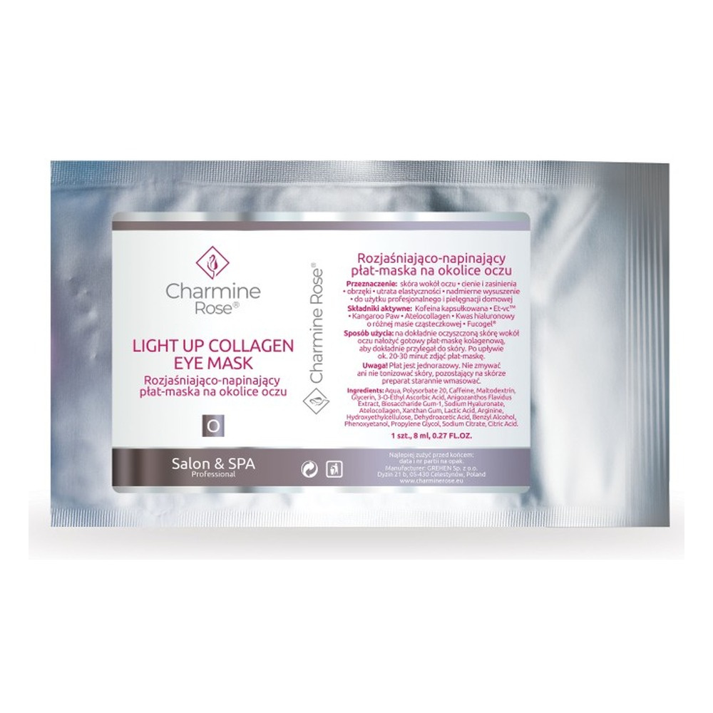 Charmine Rose Professional Brightening and Tightening Eye Patch Mask 8ml