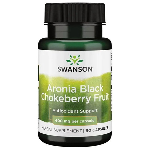 Swanson Aronia Black Chokeberry Fruit 400mg 60 Kapsułek