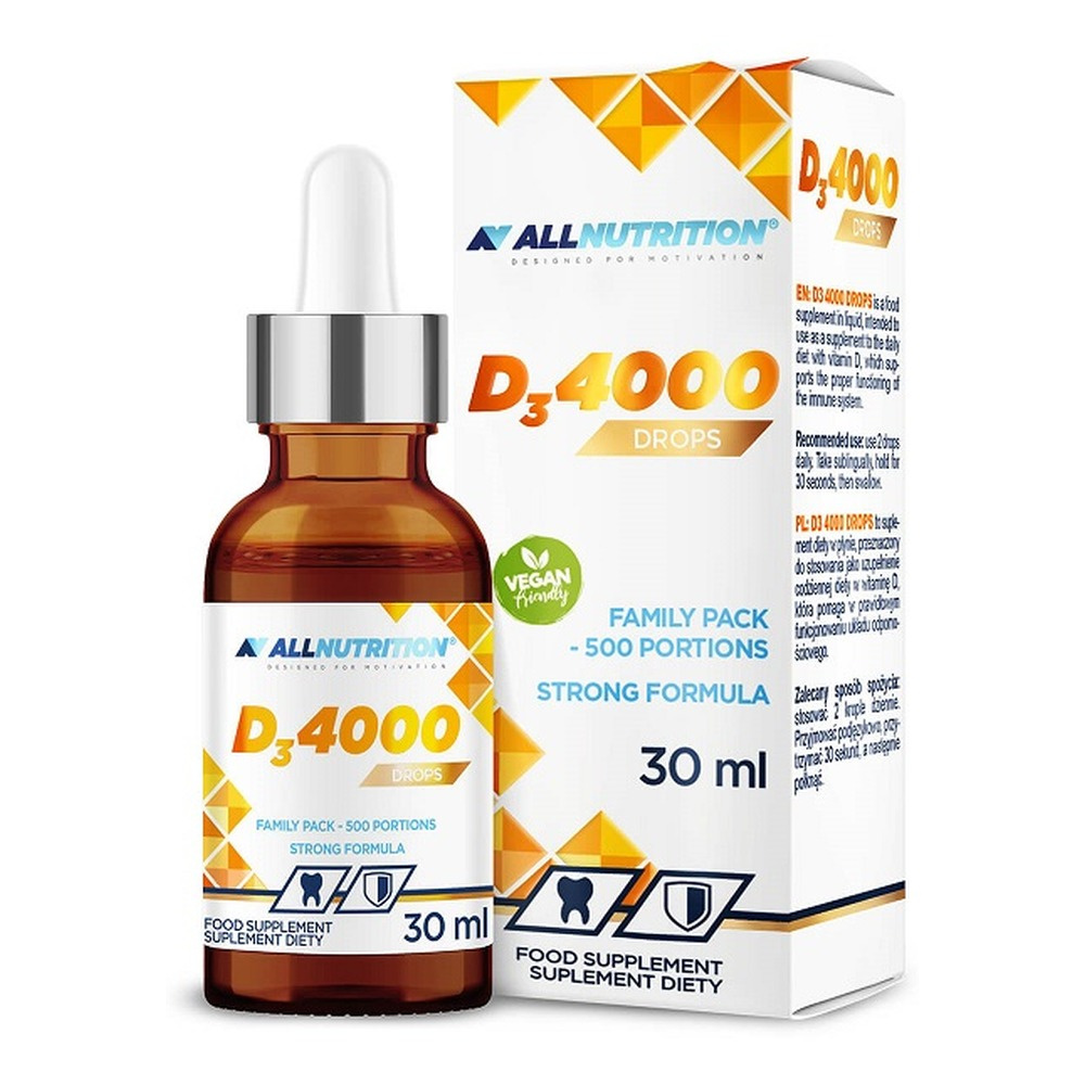 Allnutrition Vit D3 4000 w Kroplach 30ml