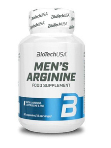 BioTechUSA Men's Arginine Kompleks dla Mężczyzn z Argininą i Witaminami 90 Kapsułek