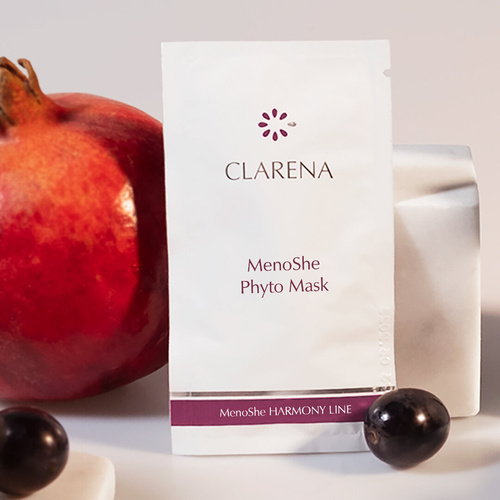 Clarena MenoShe Harmony Line Kremowa Maska dla Skóry Dojrzałej i w Okresie Menopauzalnym 5ml