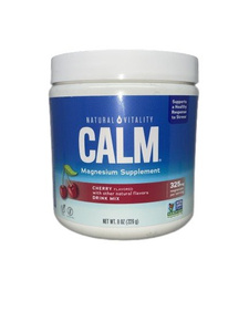 Natural Vitality Calm Magnez w Proszku o Smaku Wiśniowym na Stres i Relaks 226g