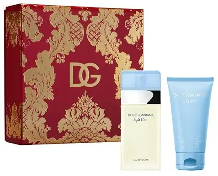Dolce & Gabbana Light Blue Gift Set Woda Toaletowa 50ml + Krem do Ciała 50ml Zestaw dla Kobiet 1 Sztuka