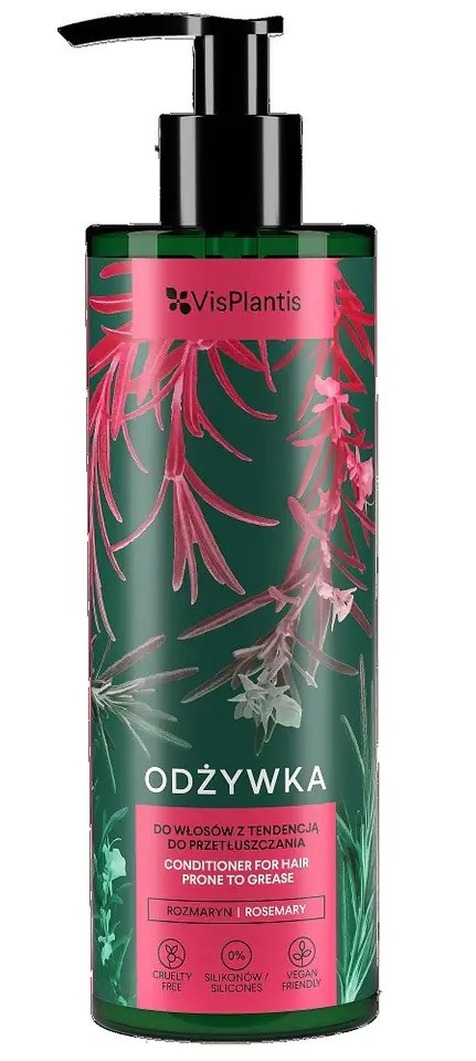 Vis Plantis Secret Garden Odżywka do Włosów z Tendencją do Przetłuszczania z Rozmarynem i Ostropestem 400ml