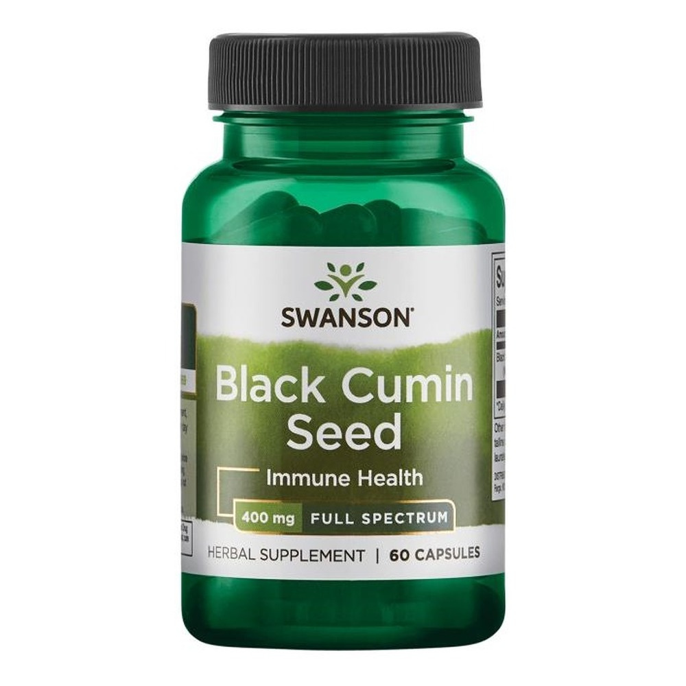 Swanson Black Cumin Seed 400mg 60 Capsules