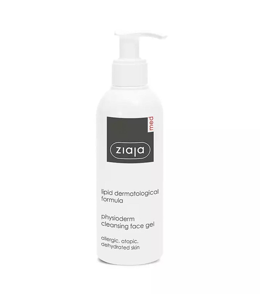 Ziaja Med Lipid Physioderm Treatment Cleansing Face Wash Gel for Atopic and Allergic Skin 200ml