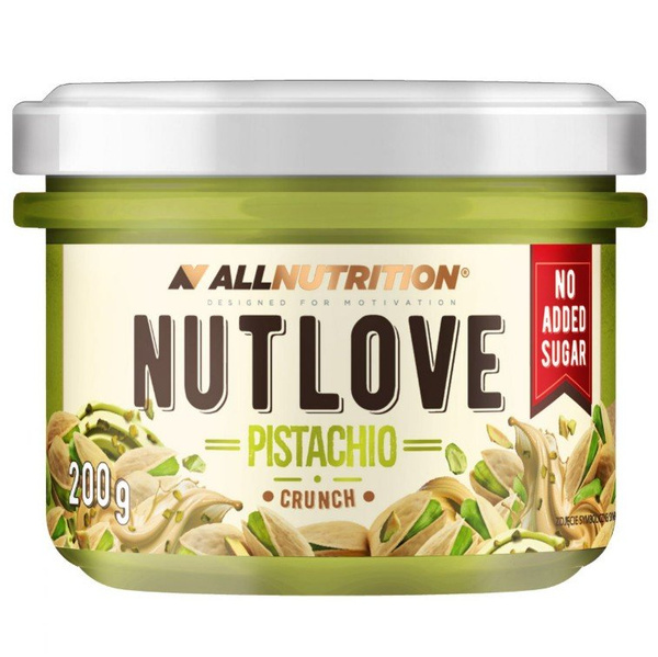 AllNutrition Nutlove Pistachio Crunch Krem Pistacjowy bez Dodatku Cukru 200g