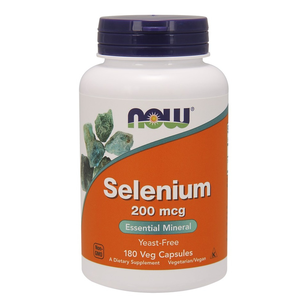 Now Foods Selenium 200mcg Selenium Supports Immune System Health Hair Skin & Nails 180 Vcapsules