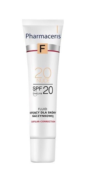 Pharmaceris F Capilar Correction Fluid KryjącySkóra Naczynkowa SPF20 Nude 30ml
