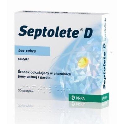 Septolete D for Oral Support and Grała Without Sugar 30 Lozenges