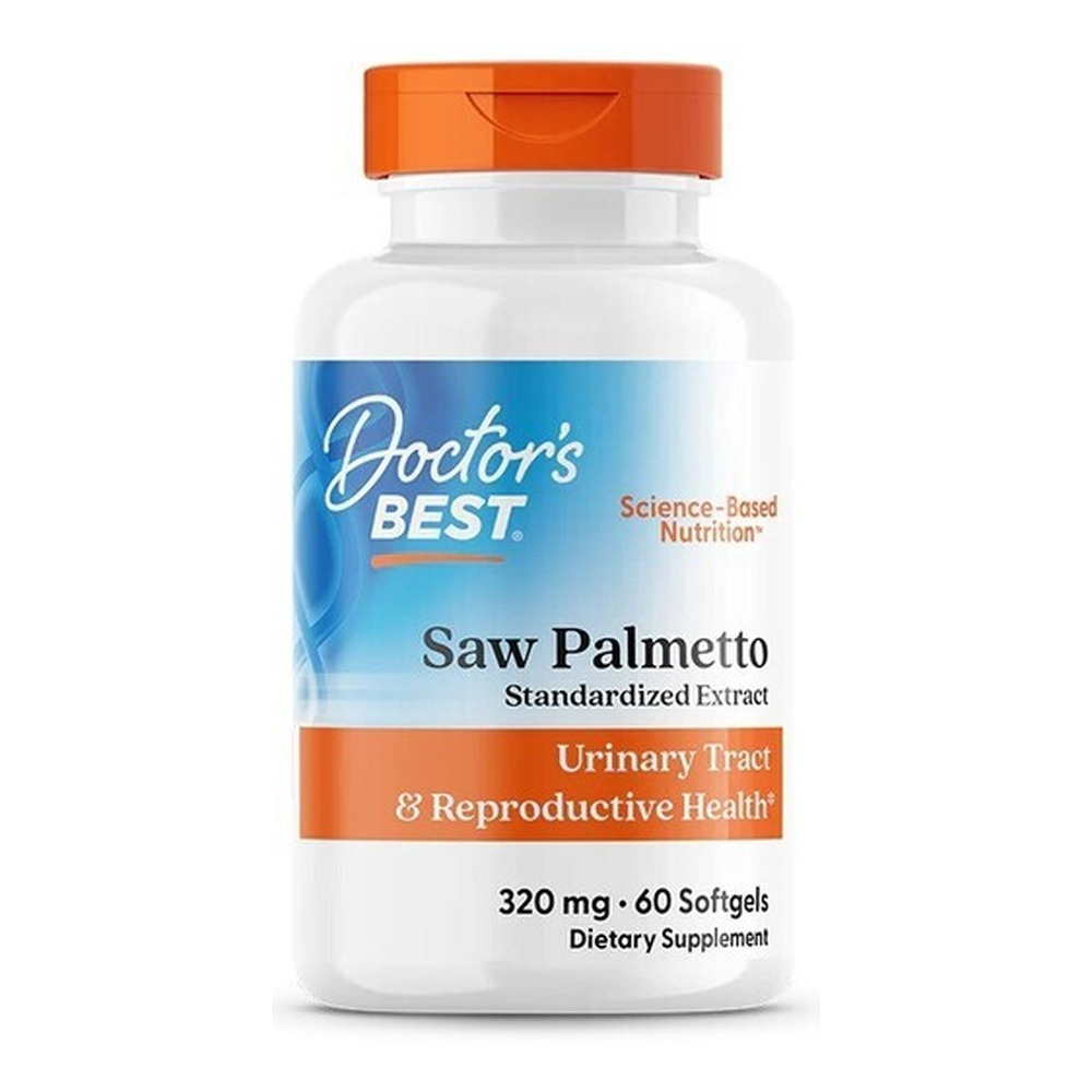 Doctor's Best Standaryzowany ekstrakt z palmy sabałowej, 320mg Kapsułki miękkie 60 kapsułek miękkich