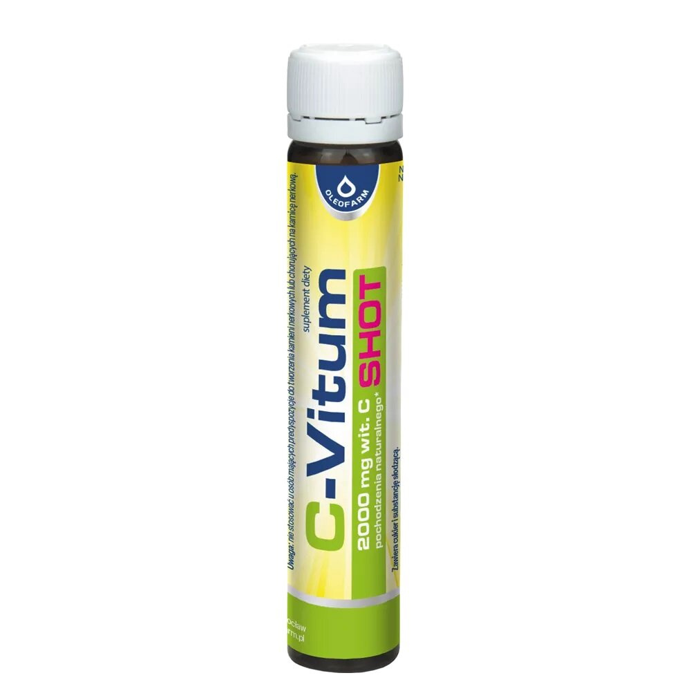 Oleofarm C-Vitum Shot 2000mg Witamina C z Dzikiej Róży 25ml Best Before 31.12.25