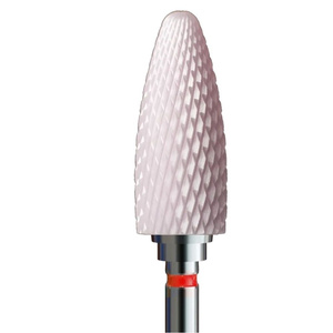 IQ Nails Ceramic Nail Drill Bit Extra Fine Cone Pink Z274XF HP.060_P