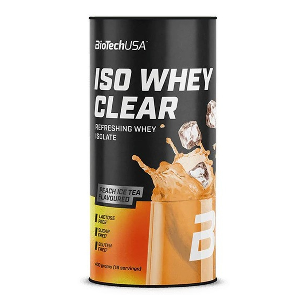 BioTechUSA Iso Whey Clear Izolat Białka Serwatkowego Brzoskwiniowa Herbata 400g