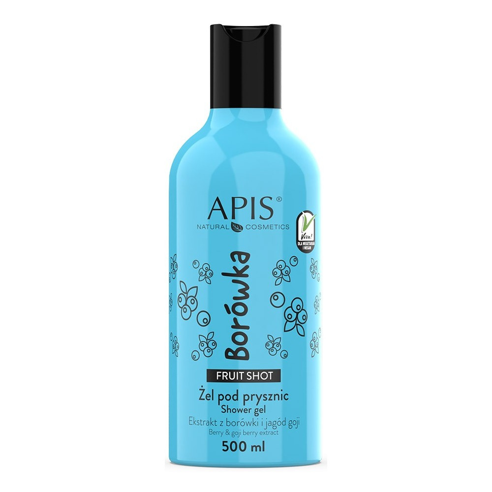 Apis Fruit Shot Blueberry Shower Gel for all Skin Types 500ml