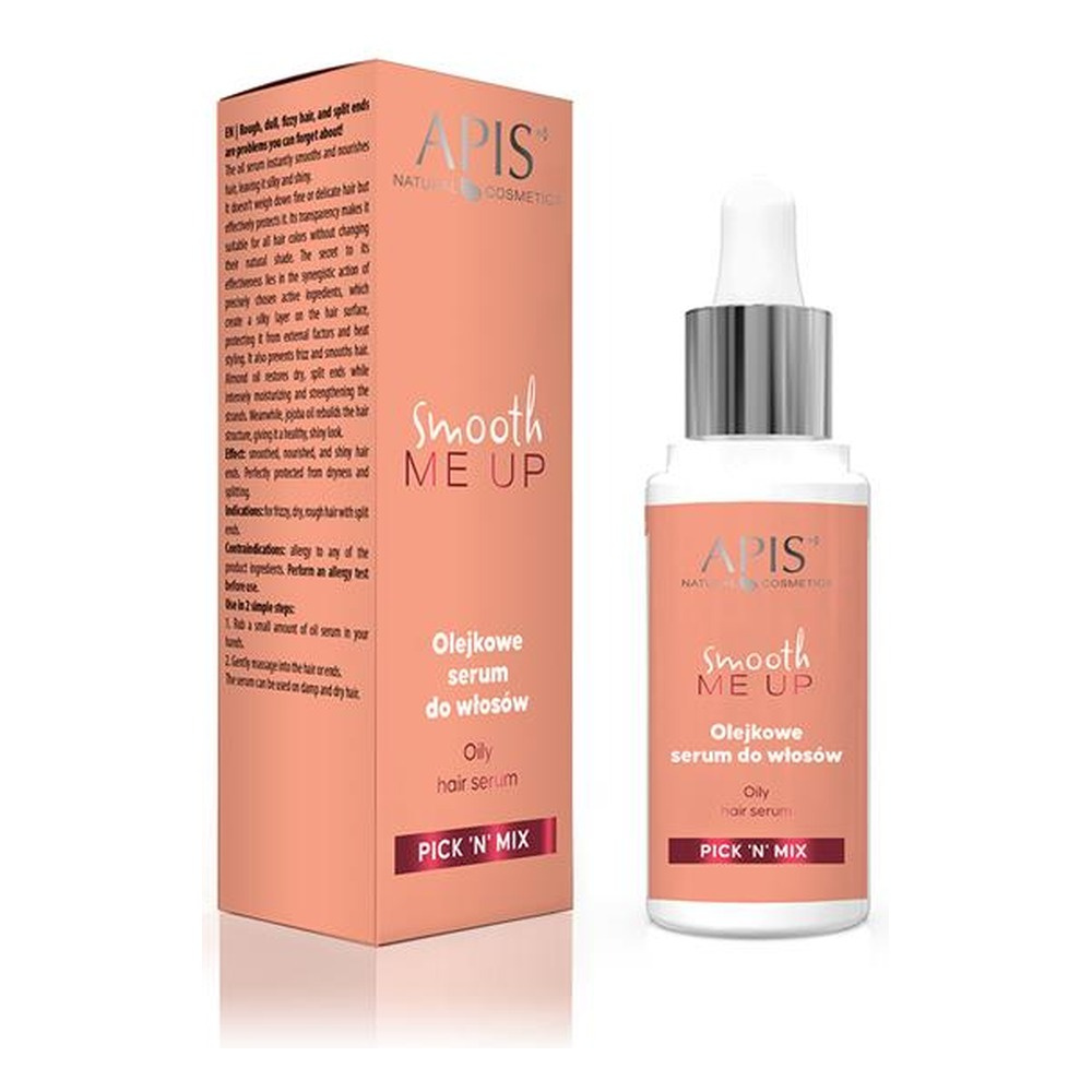 Apis Pick'N'Mix Smooth Me Up Olejkowe Serum na Końcówki dla Włosów Puszących Się i Suchych 30ml