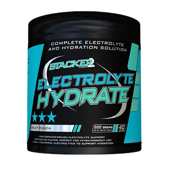 Stacker2 Europe Electrolyte Hydrate, Fruit Punch - 300g