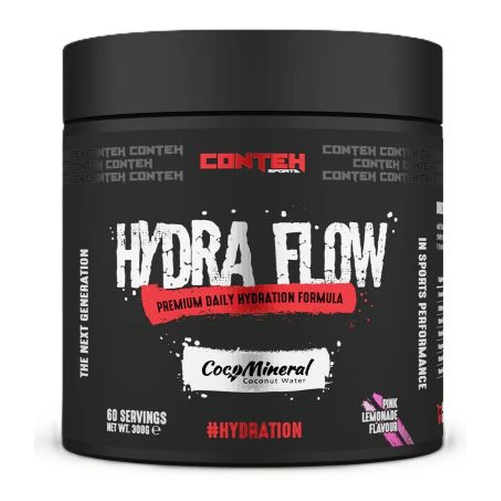 Conteh Sports Hydra Flow Electrolyte Hydration Powder, Pink Lemonade 300g