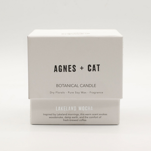 Agnes + Cat Botanical Soy Wax Candle - Lakeland Mocha