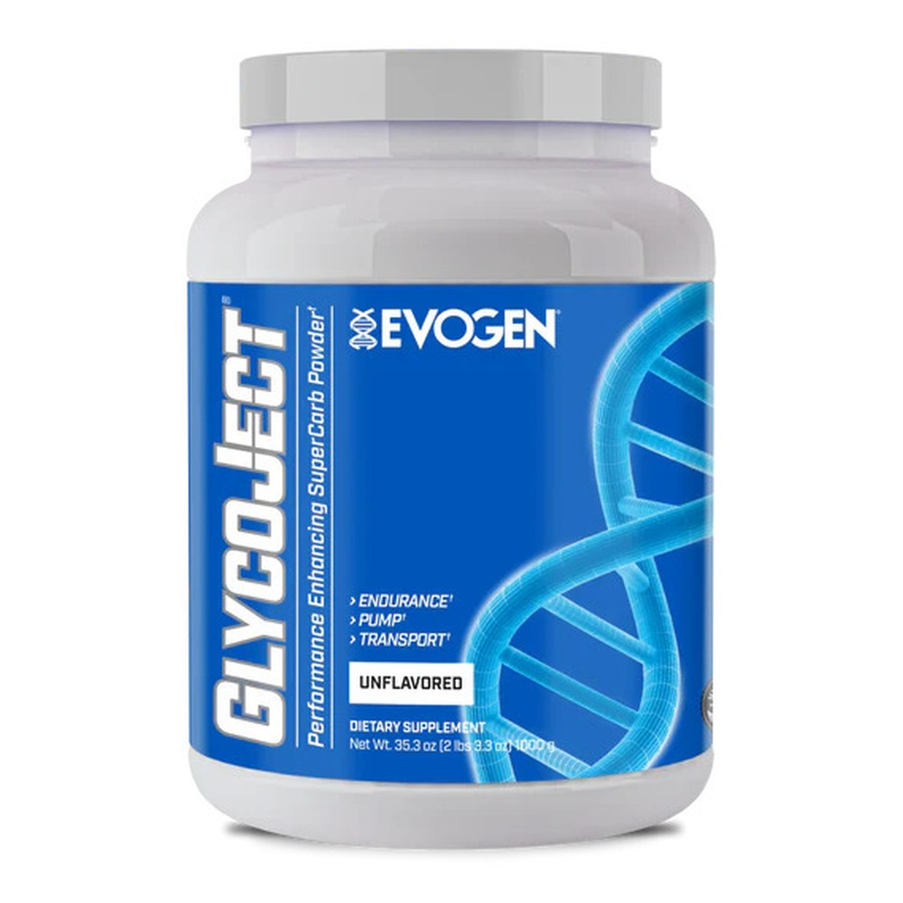 Evogen GlycoJect Unflavored Carbohydrate Powder For Muscle Pump and Recovery 1000g