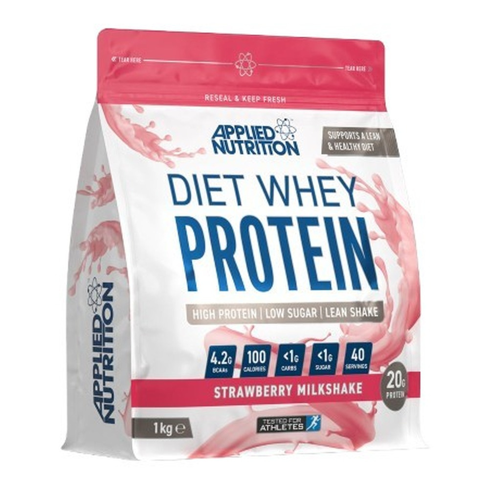 Applied Nutrition Diet Whey Odżywka Białkowa na Kontrolę Wagi Koktajl Truskawkowy 1000g