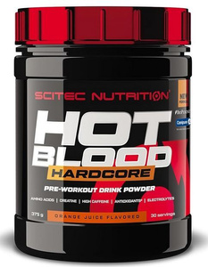 SciTec Hot Blood Hardcore, Orange Juice - 375g