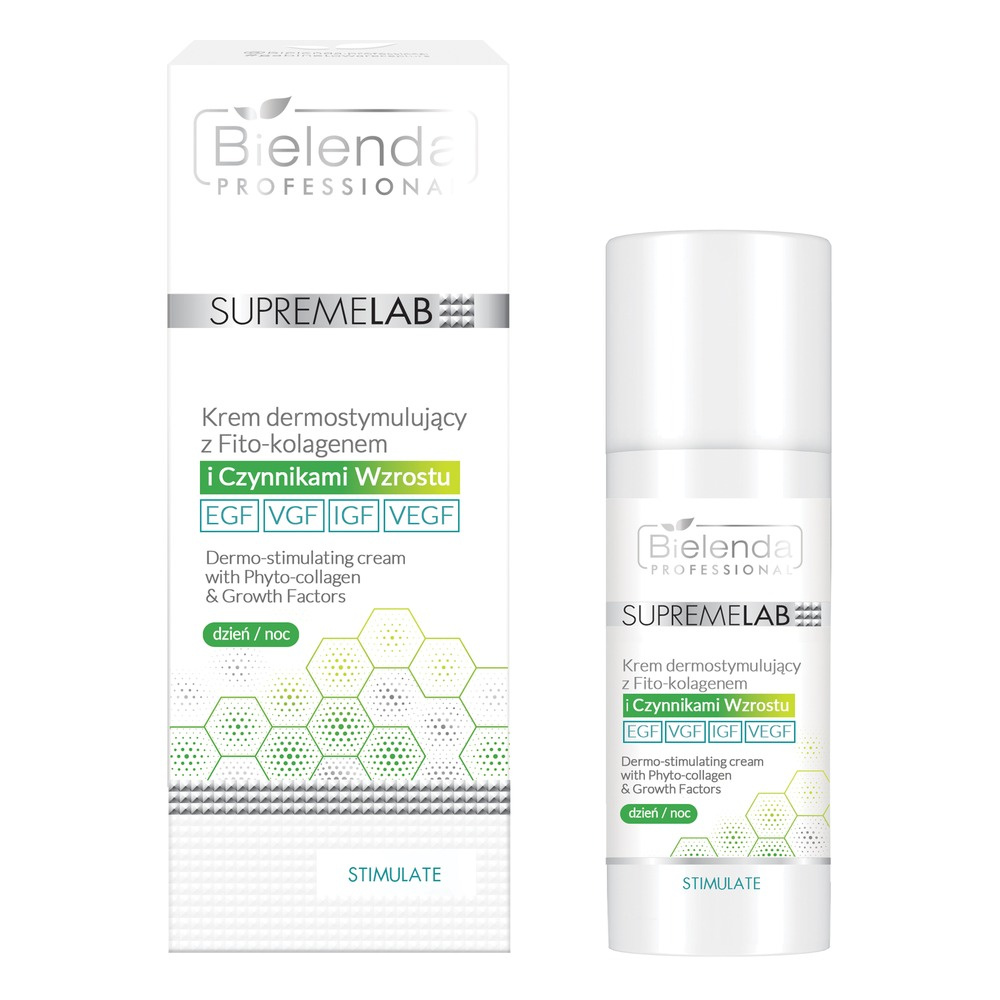 Bielenda Professional Supremelab Stimulate Derm Dermostimulating Cream with Phyto Collagen and  Growth Factors 50ml