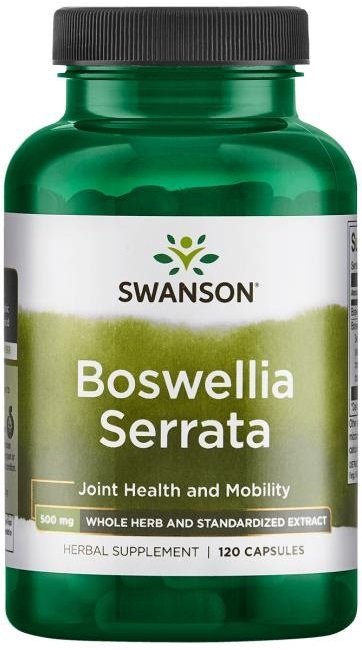 Swanson Boswellia Serrata 500mg Supports Joint Health 120 Capsules