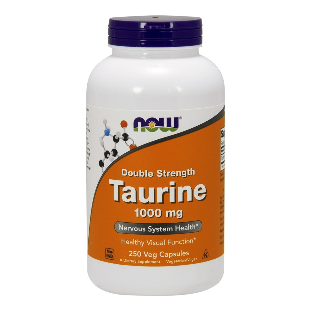 Now Foods Taurine 1000mg Double Strength Wspiera Zdrowe Widzenie 250 Kapsułek